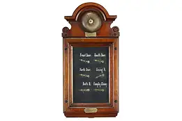 Victorian Antique Servant Butler Bell Call Box Western Electric Pat 1876 #36276