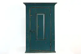 Painted Country Pine Farmhouse Vintage Hanging or Countertop Cupboard #37511