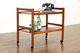 Midcentury Modern Design Teak Bar or Tea Cart, Brdr. Furbo, Denmark #37929