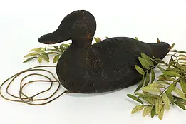 Carved Folk Farmhouse Antique Duck Decoy Sculpture #37759