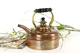 Copper Antique Farmhouse Tea Kettle, Whistle #38106