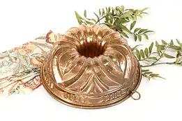 Copper Farmhouse Vintage Mold Bundt Cake Pan, Birth Gramm Switzerland #38145