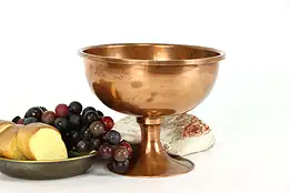 Copper Vintage Farmhouse Chalice Shape Centerpiece Footed Bowl #38162