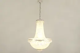 Modern Chandelier with Cut Crystal Prisms, 31 Bulbs #38752