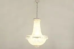 Modern Chandelier with Cut Crystal Prisms, 31 Bulbs #38752