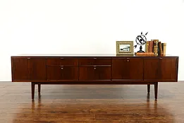Midcentury Modern Vintage Office Credenza Lateral File Server, TV Console #38490