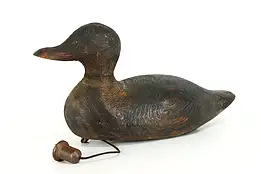 Farmhouse Carved Pine Vintage Duck Decoy Sculpture #38081