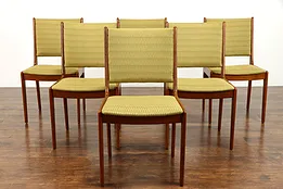 Set of 6 Midcentury Modern Vintage Teak Dining or Office Chairs, Dixie #38904