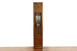 Midcentury Modern Vintage Walnut Tall Case Clock, Westminster Chime #36804