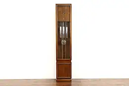 Midcentury Modern Vintage Walnut Tall Case Clock, Westminster Chime #36804