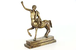 Greek Mythological Vintage Brass Centaur Man Horse Sculpture #38070