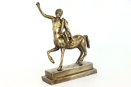 Greek Mythological Vintage Brass Centaur Man Horse Sculpture #38070