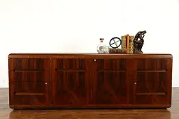 Midcentury Modern Vintage Rosewood Credenza, TV Console, Sideboard Dunbar #38487