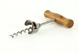 Farmhouse Birch Handle Vintage German Corkscrew Wine Bottle Opener #39246