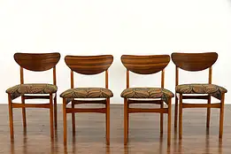 Set of 4 Midcentury Modern Vintage Dining, Conference, or Library Chairs #39320