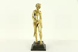 Bronze Antique Nude French Gold Sculpture, Signed Charpentier #31242