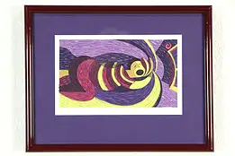 Snoring, Serigraph or Silk Screen Print, 11/15 Signed Bruce Bodden, 1992