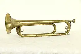 Brass Antique Military Bugle Horn, US Regulation, Bohemia #32952