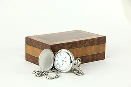 Moroccan Vintage Traditional Cedar & Burl Jewelry or Keepsake Box #33261