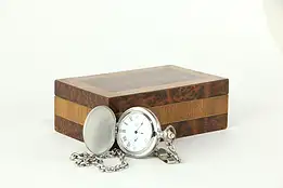 Moroccan Vintage Traditional Cedar & Burl Jewelry or Keepsake Box #33261