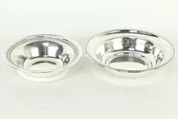 Two Sterling Silver Vintage Serving Bowls, Alvin & DH #33503