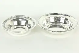 Two Sterling Silver Vintage Serving Bowls, Alvin & DH #33503