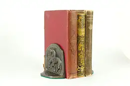 Pair of End of the Trail Sculpture Antique Bookends #34591