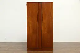 Midcentury Modern 1960 Vintage Teak Wardrobe Armoire Austinsuite London #34736