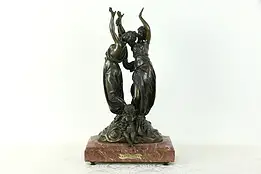 Jour & Nuit Par Claudius, Moreau Antique Bronze Sculpture, Day and Night #35395