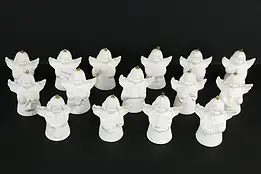 Set of 15 Christmas Angel Bell Ornaments 1976-90, Goebel Germany #35951