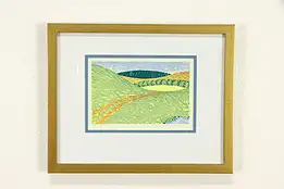 The Path Framed Serigraph Silk Screen Print, Signed 1994 Bruce Bodden 15" #36952