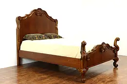 Renaissance Design Carved Cherry Queen Size Bed #36937