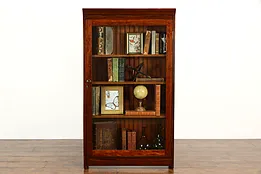 Country Pine Antique Farmhouse Bookcase, Curio or Bath Cabinet #37687