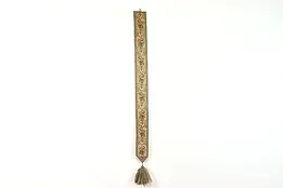 Servant Bell Pull, Vintage Hand Stitched Needlepoint & Tassel #37338