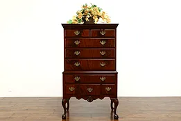 Traditional Georgian Mahogany Vintage Highboy, Tall Chest on Chest #37547