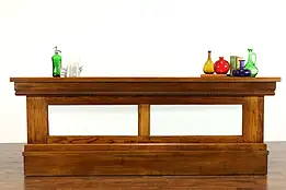 Farmhouse Industrial Antique Country Store Counter, Kitchen Island or Bar #37795