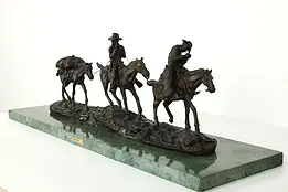 Changing Outfits Bronze Vintage Cowboy Sculpture after Charles Russell #39492