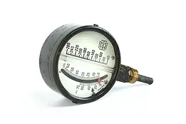 Industrial Salvage Antique 4" Temperature & Pressure Gauge, U.S Gauge Co. #39672