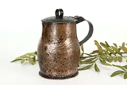 Farmhouse Vintage Hammered Copper Mug, Beer Stein or Tankard #40620