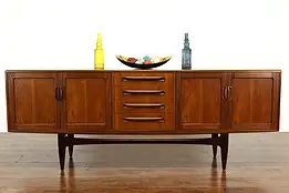 Midcentury Modern Vintage Teak Credenza, Sideboard or Server, GPlan #39002