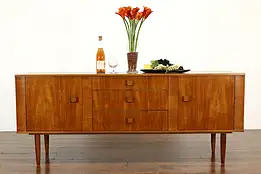 Midcentury Modern 60s Vintage Credenza or Sideboard, TV Console, Glasgow #39003