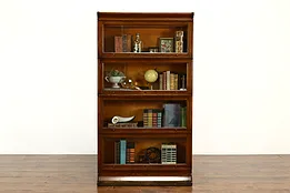 Oak Lawyer 4 Stack Antique Office, Library Book or Display Case, Viking #40896