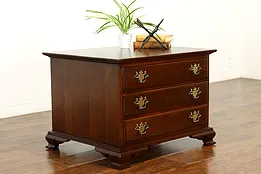 Traditional Vintage Georgian Cherry Low Chest or Coffee Table, Willett #41165