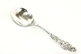 Victorian Sterling Silver Les Six Fleurs Serving Spoon, Reed & Barton #41140