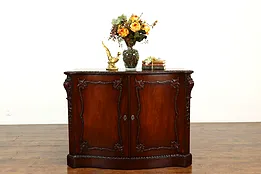 Georgian Vintage Carved Mahogany Sideboard, TV Console or Hall Cabinet #41175