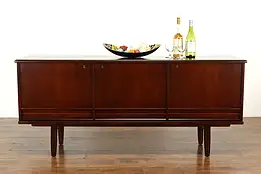 Midcentury Modern Vintage Teak Credenza Sideboard, Server, TV Console #39021