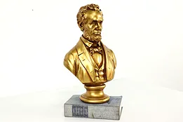 Abraham Lincoln Vintage Ceramic Sculpture Bust, Bronze Finish #41027