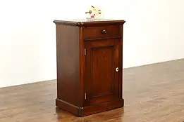 Victorian Antique Walnut Nightstand, End or Lamp Table #41379