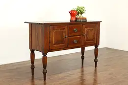 Traditional Vintage Birch Sideboard Server Hall Console Nichols & Stone #41426