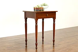 Country Sheraton Cherry Antique Farmhouse End or Lamp Table, Nightstand #39904